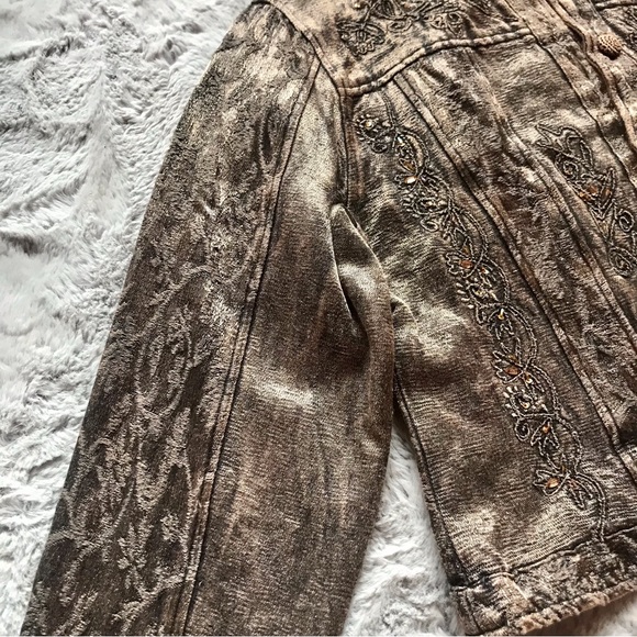 Vintage 90’s Flashback tapestry coat embellished Phoebe Buffay fairycore - Picture 4 of 8